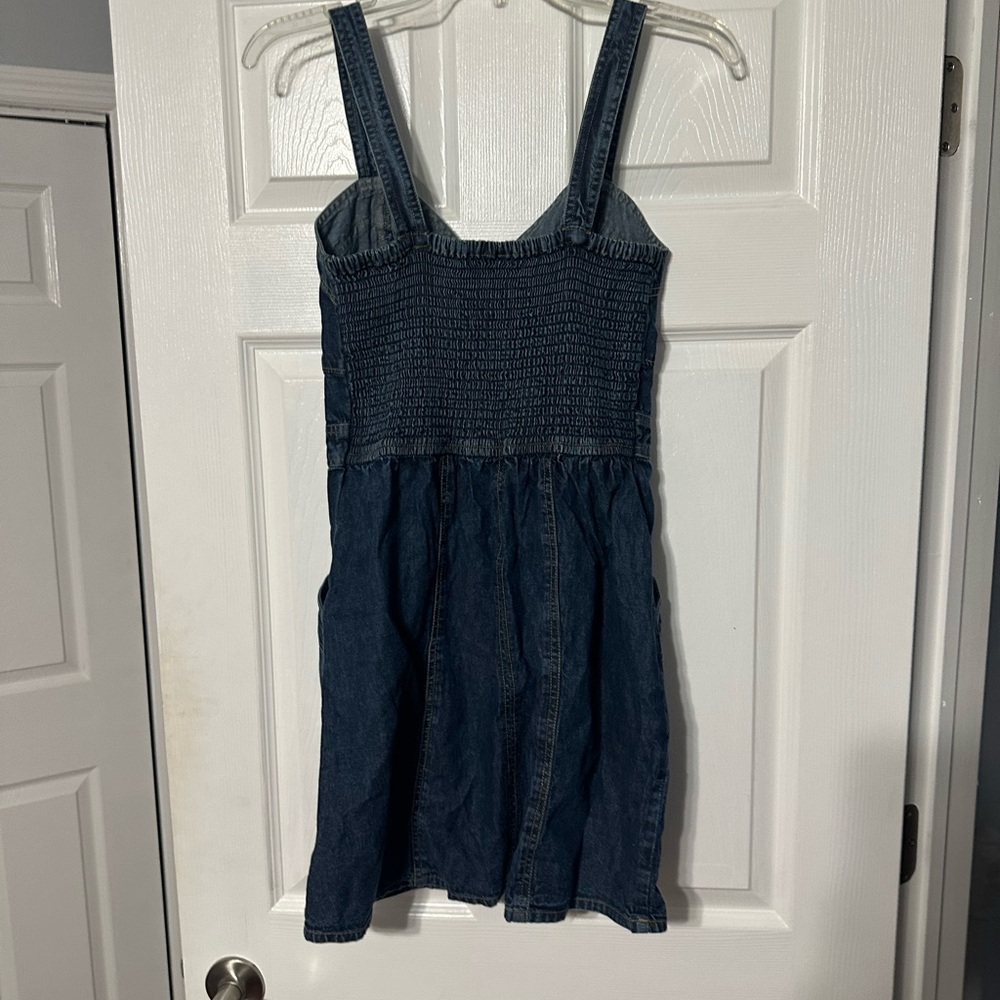 Japna Dark Blue Denim Mini Dress - Picture 9 of 15